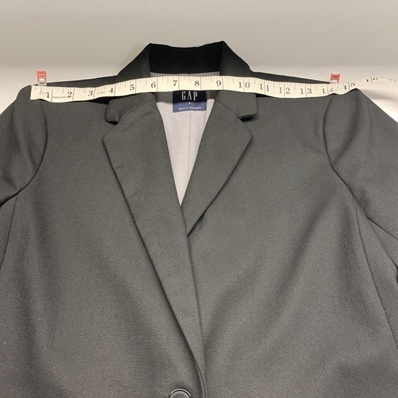 Gap Classic Blazer Lightweight Jacket Black Size 6 - Picture 8 of 12